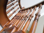 wooden handrail